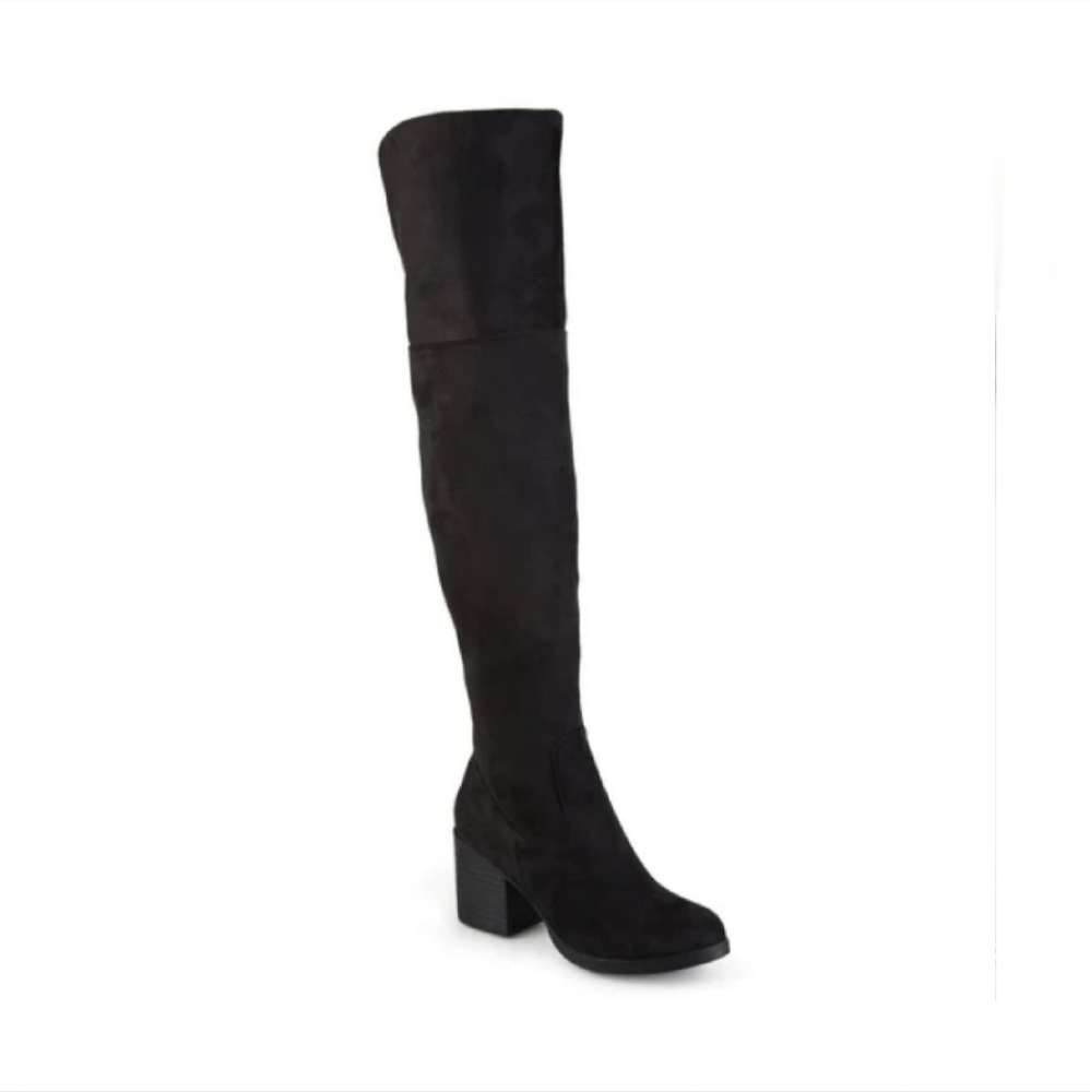 Journee Collection Sana Over-The-Knee Boots. Size: 8.5. Color: Black.